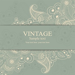 优雅邀请函矢量素材