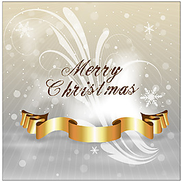 圣诞彩带矢量素材