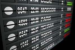 机场航班公告视频素材