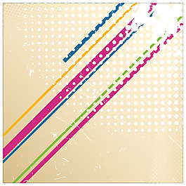 彩色线条卡通精美矢量素材