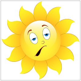 卡通太阳花矢量素材