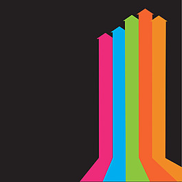 纯色颜色箭头矢量素材