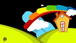 缤纷梦卡通铅笔画动态视频素材