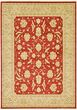 红色欧式花纹地毯元素志在超越图片家庭式地毯古典红底黄边纹理地毯