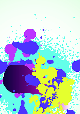 彩色水墨背景素材