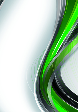 绿色弯曲的飘带背景素材