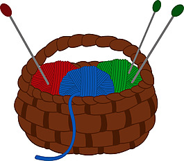 手绘毛线编织元素