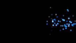 梦幻蓝色光斑粒子动态视频素材