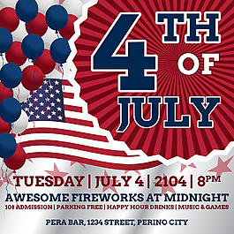 美国节日独立日素材