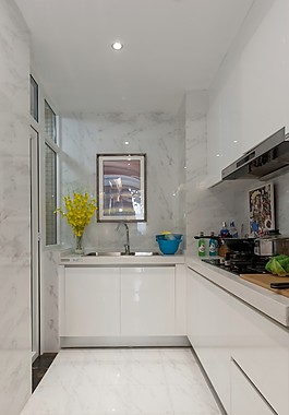 现代简约厨房装饰画实景效果图