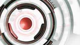 时尚圆环屏幕交互动态视频素材