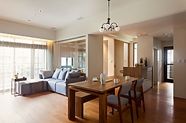 美式宜家客厅餐桌室内装修效果图