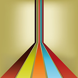 七彩花纹背景矢量素材