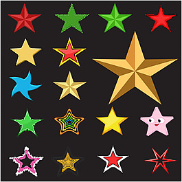 矢量卡通星星装饰素材