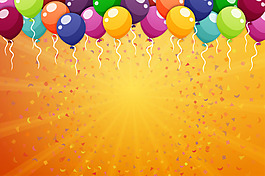 激情狂欢派对主题活动矢量背景