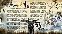 五四青年宣传栏