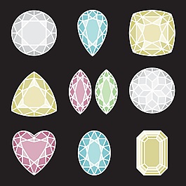 菱形高贵钻石矢量素材