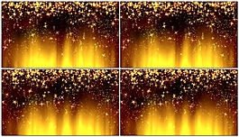唯美金色粒子星光素材