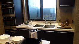 现代简约风室内设计厨房洗菜池效果图