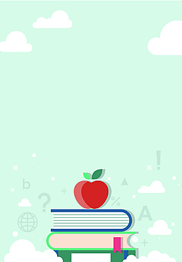 矢量简约扁平图书馆读书