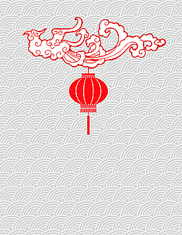 祥云灯笼背景矢量中国风古典底纹背景素材矢量中国风手绘质感花边背景