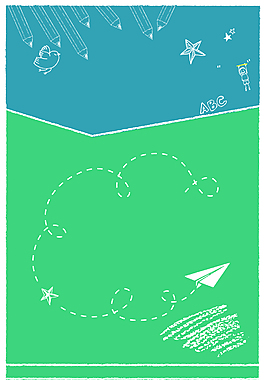 矢量卡通铅笔画儿童节海报背景素材