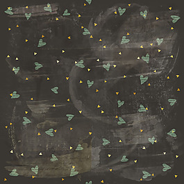 黑色爱心填充背景素材