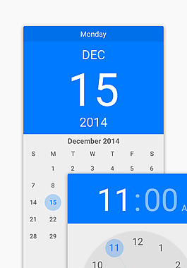 安卓手机日历及日历部件设计素材