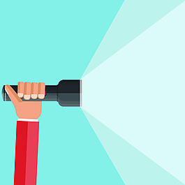 手绘蓝色市场调查海报矢量背景