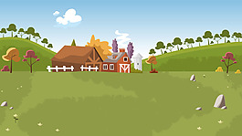 卡通儿童插画背景