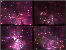 紫色星空动态视频素材