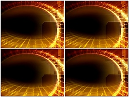 黄色动感边框动态视频素材