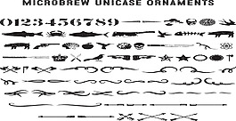 黑白矢量装饰素材