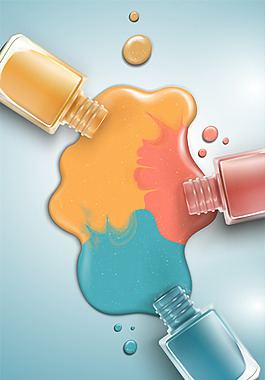 矢量美妆化妆品背景