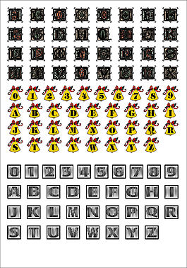 字母数字艺术字