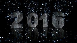 2016奢华大气立体文字旋转飘浮粒子素材
