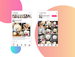 宠物微信APP界面设计展示
