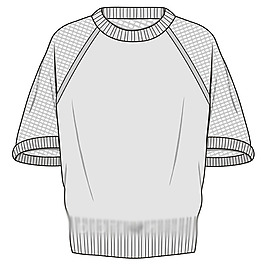 花纹线稿开衫毛衫服装设计(8)