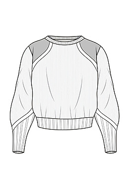 花纹线稿开衫毛衫服装设计(23)
