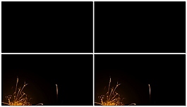 火星点点动态烟花扫光视频素材