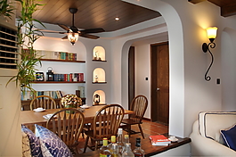 田园风格客厅立式空调室内装修效果图