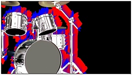 三维架子鼓旋转高清视频