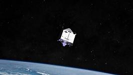 实拍浩瀚太空中不断运行的卫星视频素材