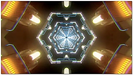 科技智能六边形视频素材