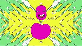 抽象卡通炫光背景循环视频素材