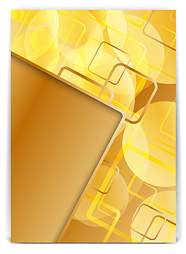 金色立体几何商务宣传封面背景