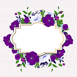 美丽花卉海报背景素材