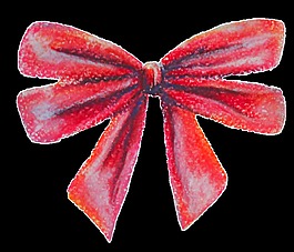 可爱蝴蝶结透明装饰素材