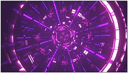 紫色酷炫旋转隧道视频素材