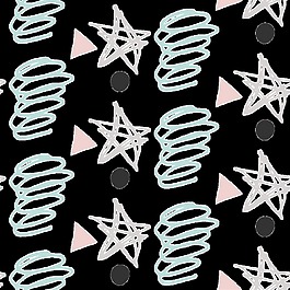 手绘小清新星星填充图片